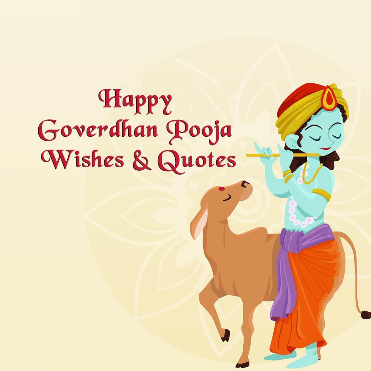 Happy Goverdhan Pooja Wishes & Quotes 2024