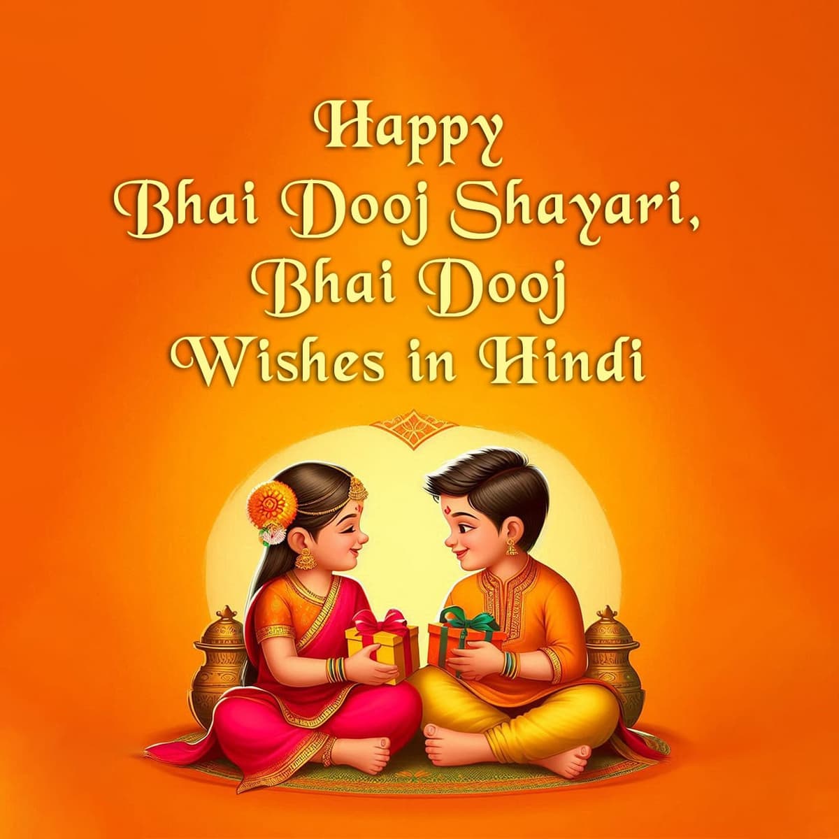 Happy Bhai Dooj Shayari, Bhai Dooj Wishes in Hindi 2024