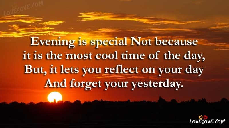 Evening Is Special - Good Evening Quotes, Images, SMS, Messages