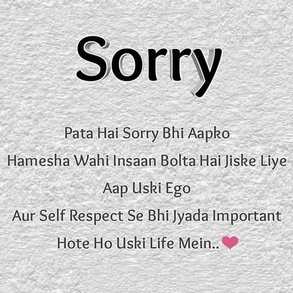 Best Sorry Messages Hindi Sorry Quotes Forgive Me SMS