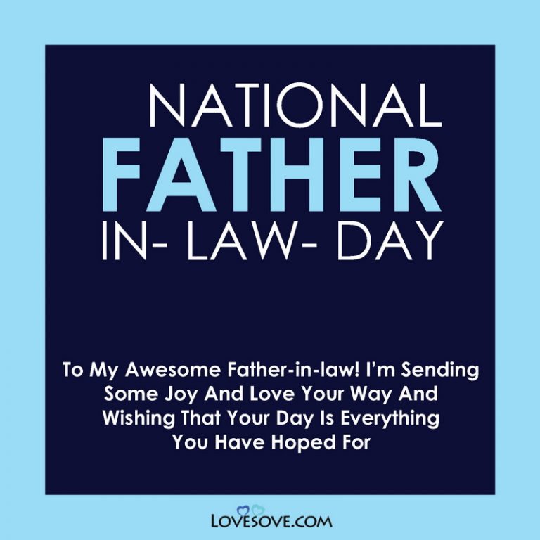 National FatherInLaw Day Wishes, Quotes, Messages & Status