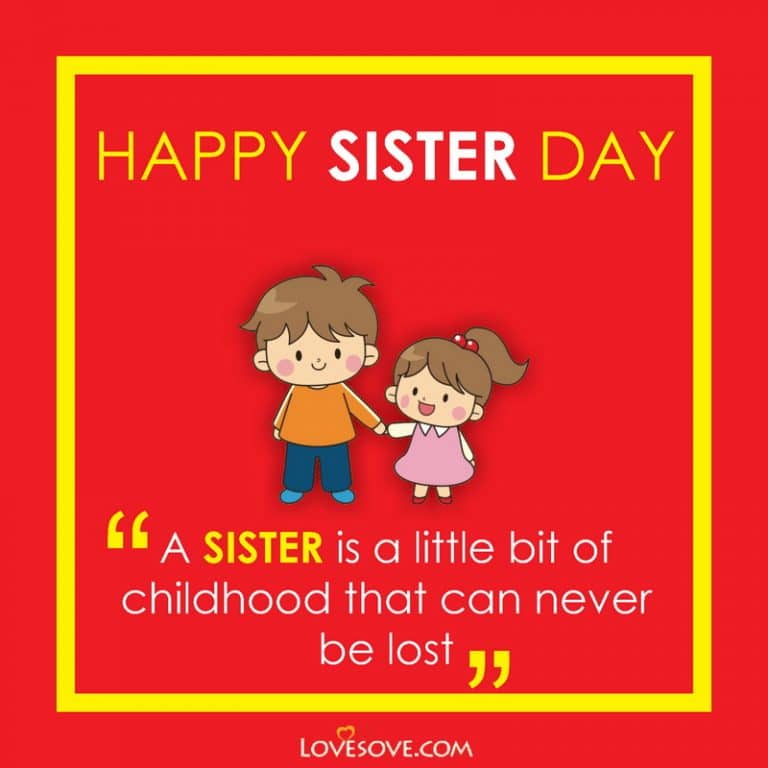 National Sister Day Best Wishes, Status & Quotes