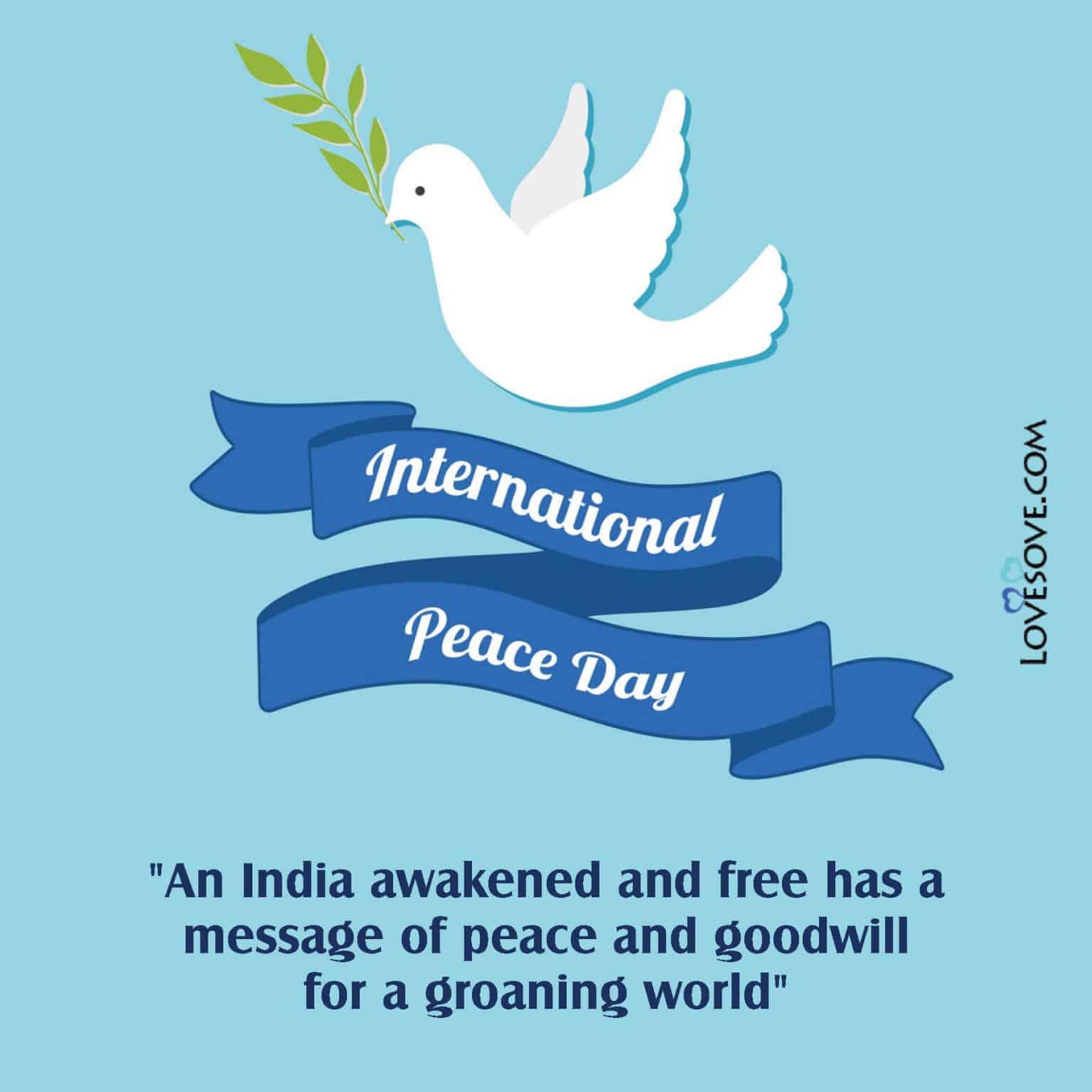 International Day Of Peace Inspiring Lines, International Day Of Peace