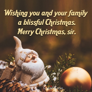 Merry Christmas Wishes &amp; Status For Boss And Family