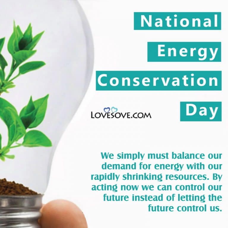 National Energy Conservation Day Quotes, Messages & Theme