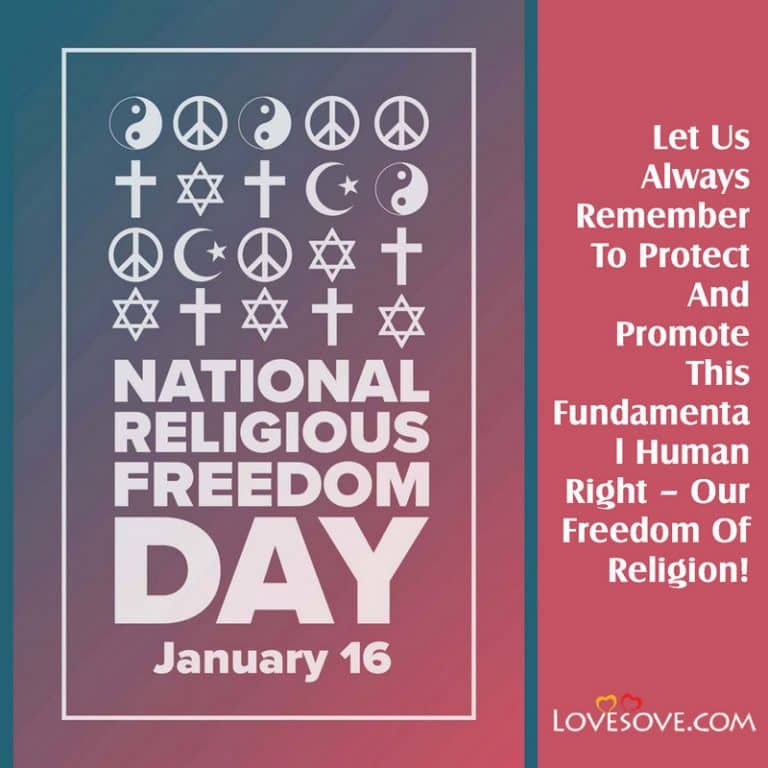 National Religious Freedom Day Wishes, Quotes, Thoughts & Status