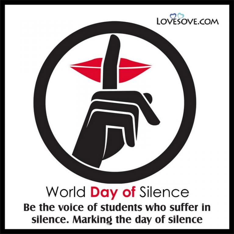 World Day Of Silence Motivational Quotes, Wishes & Thoughts