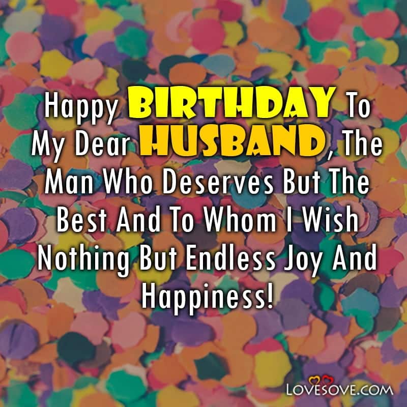 Sweet And Cute Birthday Wishes For Husband Wife Images