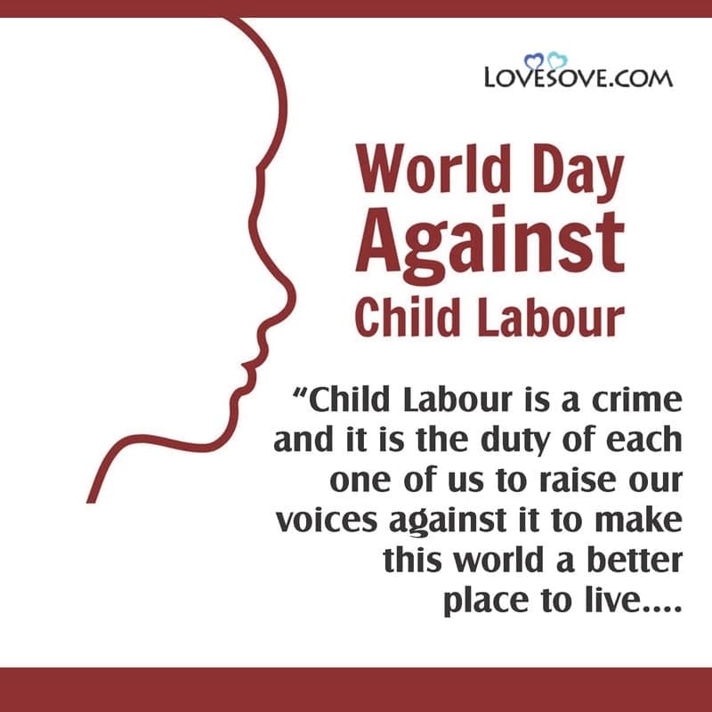 World Day Against Child Labour Quotes Theme Thoughts