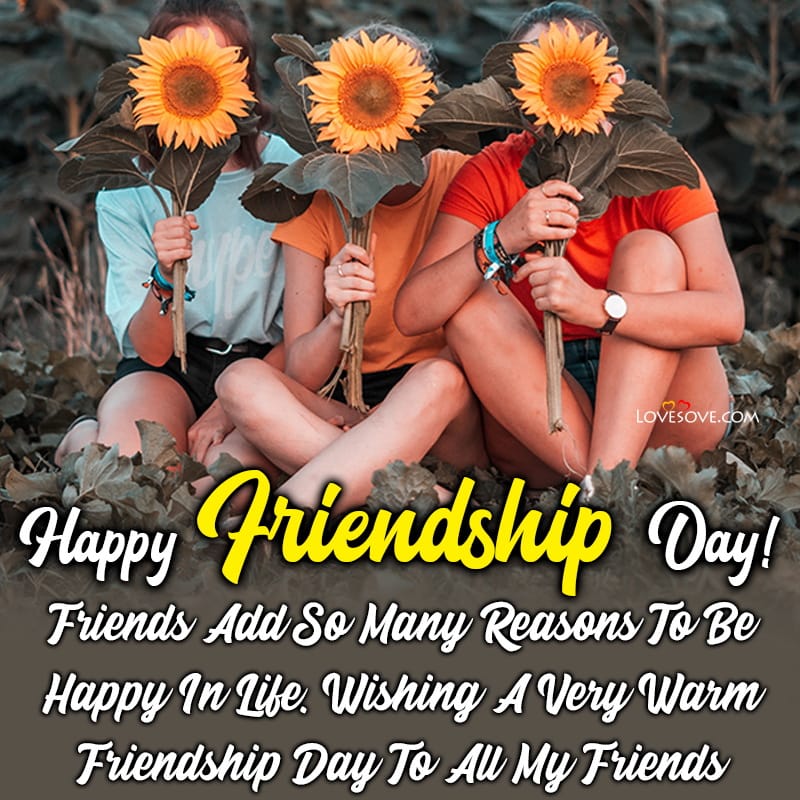 Happy Friendship Day Wishes Messages & Quotes In English, Happy Friendship Day Wishes, friendship day nice quotes lovesove