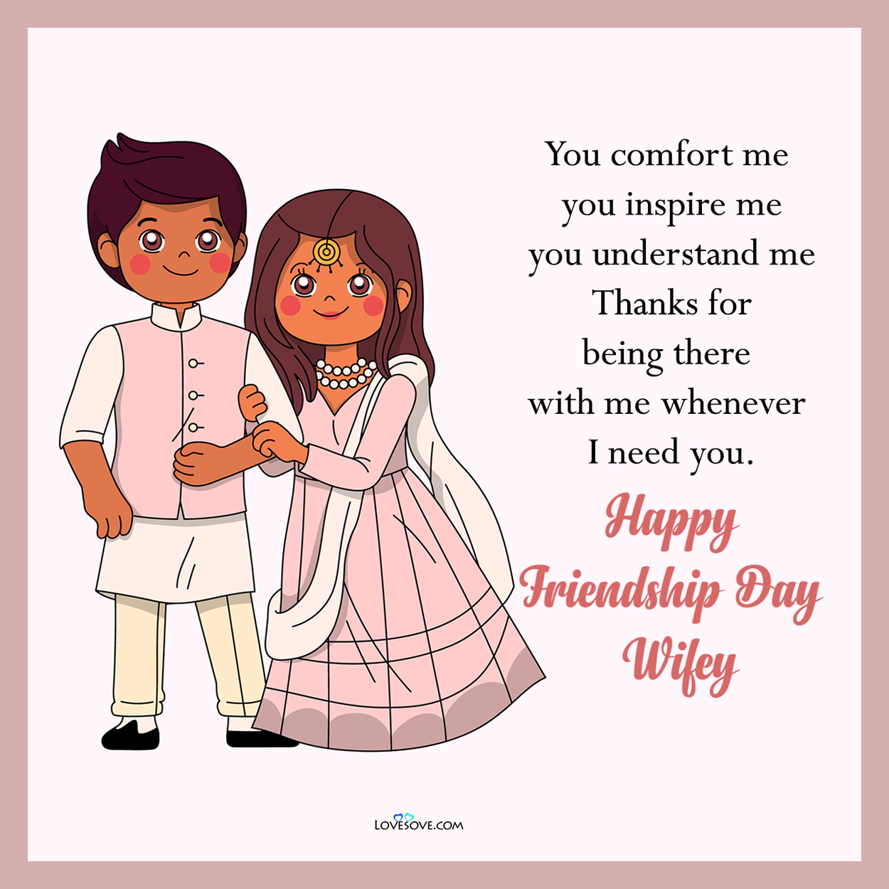 happy friendship day for wife english lovesove 1, important days