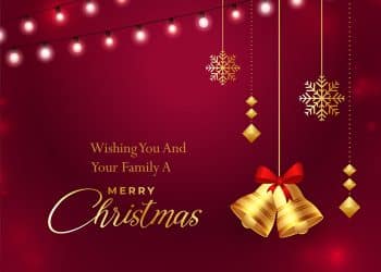 merry christmas event background with decorative elements design