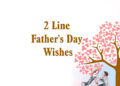2 line father's day wishes, quotes & shayari
