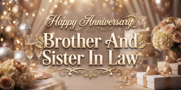 Happy Anniversary brother and sister in Low